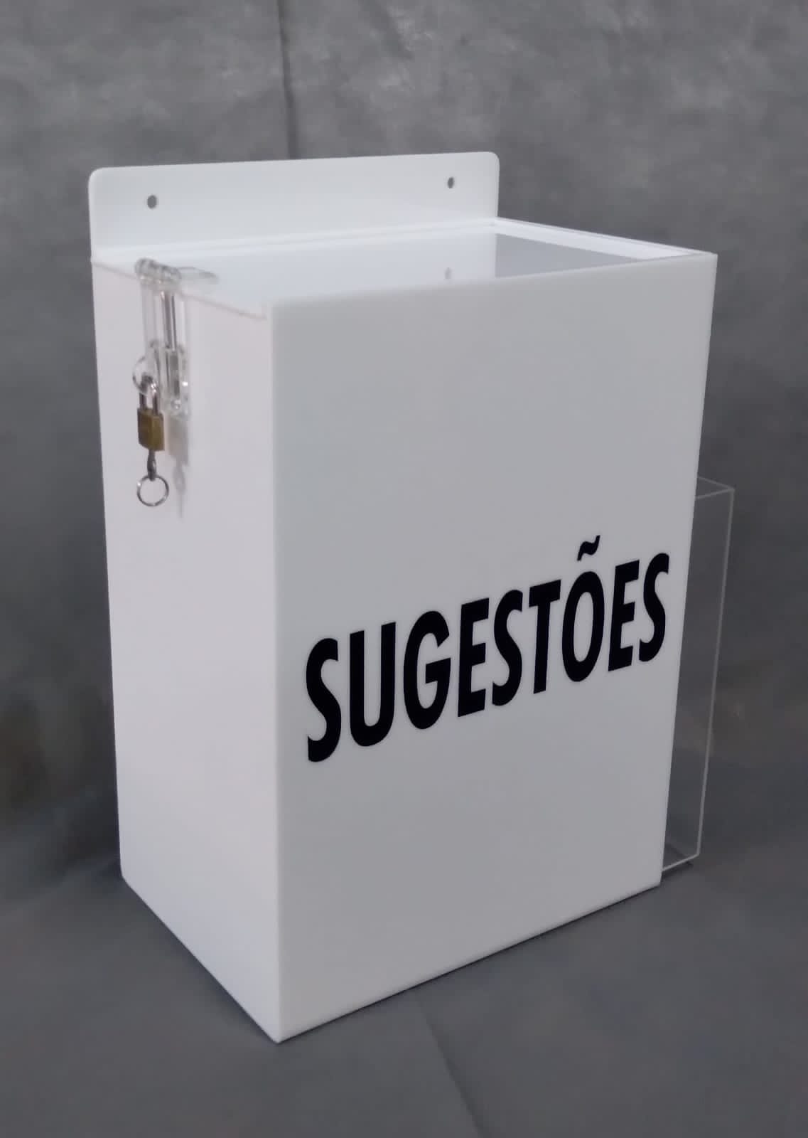 Caixa de sujestões branca (8)